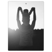 Papa, eerste vaders dag, eerste gelukkige vader klembord (Achterkant)