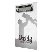 Papa, eerste vaders dag, eerste gelukkige vader mini klembord (Angled2)