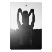 Papa, eerste vaders dag, eerste gelukkige vader mini klembord (Achterkant)