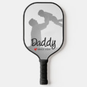 Papa, eerste vaders dag, eerste gelukkige vader pickleball paddle (Voorkant)