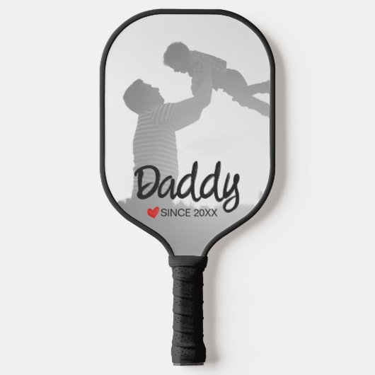 Papa, eerste vaders dag, eerste gelukkige vader pickleball paddle (Voorkant)