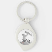 Papa, eerste vaders dag, eerste gelukkige vader sleutelhanger (Voorkant)