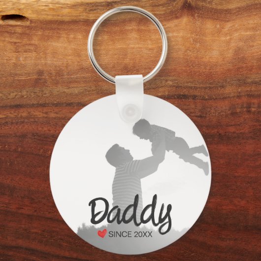 Papa, eerste vaders dag, eerste gelukkige vader sleutelhanger (Voorkant)