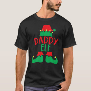 Papa Elf Bijpassende Familie Kerstmis Kostuum T-shirt