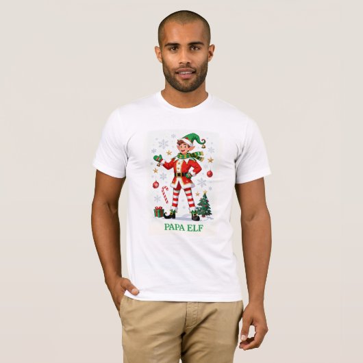 Papa Elf: Certified Holiday Legend T-shirt (Voorkant volledig)