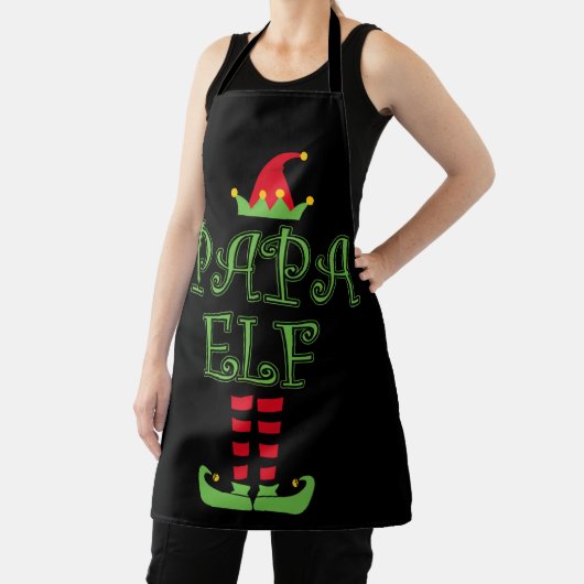 Papa Elf Christmas TShirt Schort (Insitu)