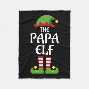 Papa elf familie bijpassende groep kerst vader fleece deken