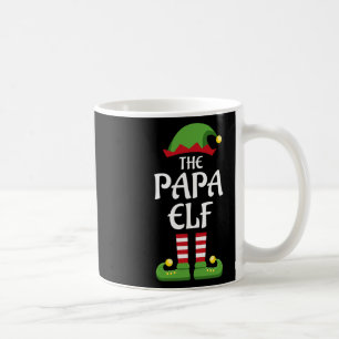 Papa elf familie bijpassende groep kerst vader koffiemok