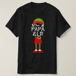 papa elf familie die kerstmis met elkaar vergelijk t-shirt