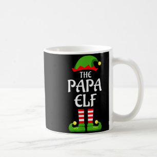 Papa Elf Familie Matching Groep Kerstman Papa Koffiemok