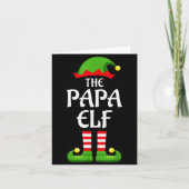 Papa Elf Family Matching Group Christmas Dad  Kaart (Voorkant)