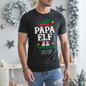 Papa Elf Grappig Familie Kerstmis Matching T-shirt