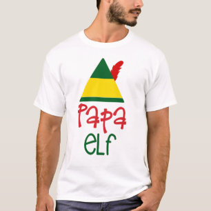 Papa Elf kerstfeestdag T-shirt