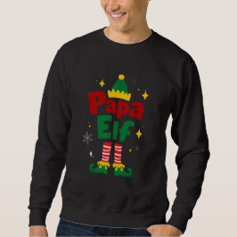 Papa Elf Kerstmis Familie Pyjama Design Trui