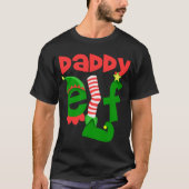 Papa Elf Kerstmis T-shirt (Voorkant)