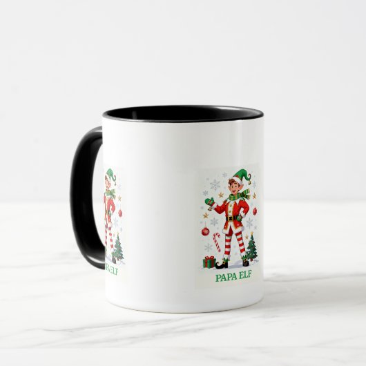 “Papa Elf Magic in Every Sip” Mok (Voorkant links)