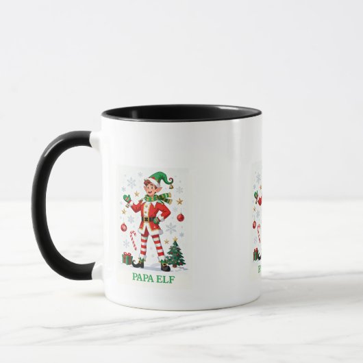 “Papa Elf Magie in elke slok” Mok (Links)
