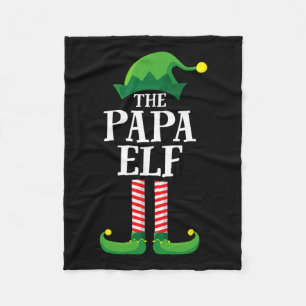 Papa Elf Matching Familiegroep Kerstfeest Pyj Fleece Deken