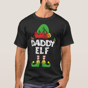 Papa Elf Matching Family Kerstparty Pajama T-shirt