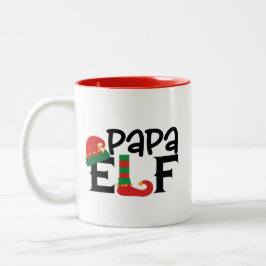 Papa Elf Tweekleurige Koffiemok