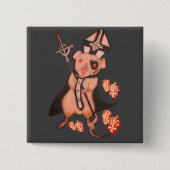 Papa Emerattus 2 Vierkante Button 5,1 Cm (Voorkant)