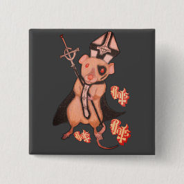 Papa Emerattus 2 Vierkante Button 5,1 Cm