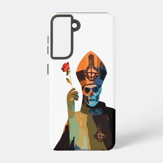 Papa Emeritus II/Secondo met Roos Samsung Galaxy Hoesje (Achterkant)
