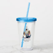 Papa en aughters op maat (9) acryl drinkbeker (Achterkant)