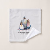 Papa en aughters op maat (9) bad handdoek (Wasdoekje)