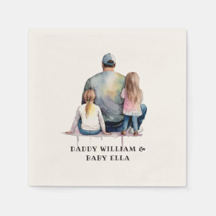 Papa en aughters op maat (9) servet