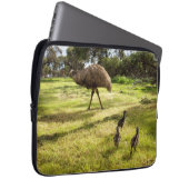 Papa en Baby Emus, Laptop Sleeve (Voorkant Rechts)