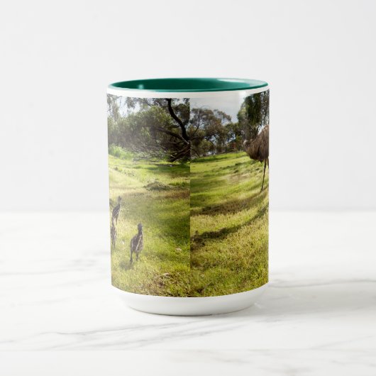 Papa en Baby Emus, Mok (Midden)