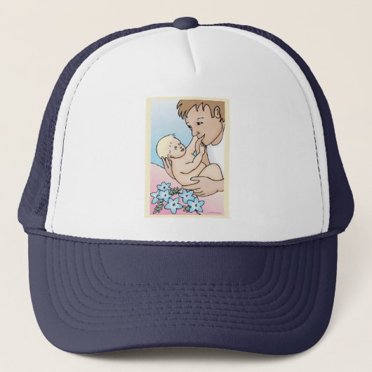 Papa en Baby Trucker Pet (Voorkant)