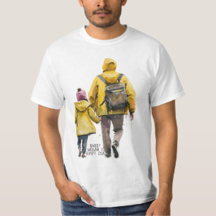 Papa en deaughters, speciaal gepersonaliseerd (16) t-shirt