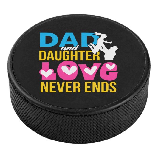 Papa en dochter Love Einde nooit Hockey Puck (3/4)