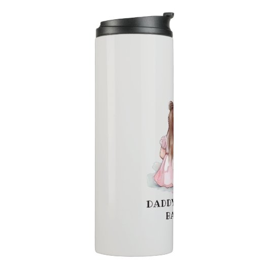 Papa en dochter op maat (8) thermosbeker (Gedraaid links)