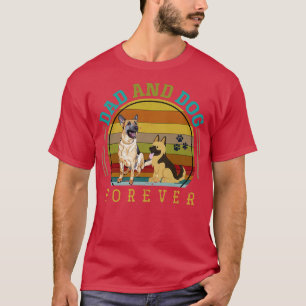 Papa en Dog Forever Pet Animal German Shepherd T-shirt