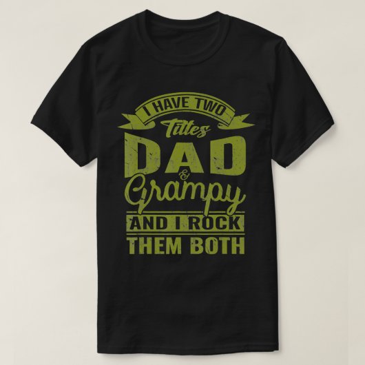 Papa en Grampy Vaders Dag Opa Gift voor Mannen T-shirt (Design voorkant)