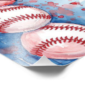 Papa en ik foto Mount, honkbalspel met papa Foto Afdruk (Hoek)