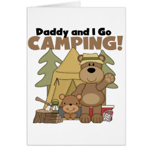 Papa en ik gaan Camping Tshirts en Gifts