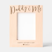 Papa en ik gepersonaliseerde Vaderdag Gegraveerde Lijstjes (Voorkant)