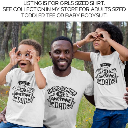 Papa en ik noemen mijn Geweldige vader niet T-shirt