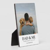 Papa en ik | Schattigee Vaderdag Foto Modern Keeps Fotoplaat (Zijkant)