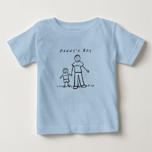 Papa en ik T-Shirt (Tekening) (Voorkant)