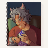 Papa en kind 8,5 x 11 Notitieboek (Voorkant)