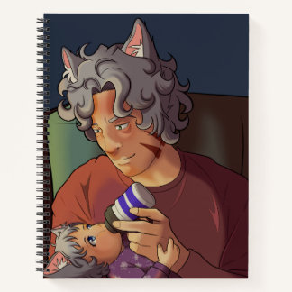 Papa en kind 8,5 x 11 Notitieboek