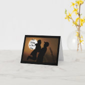 Papa en kind Vaderdag Wenskaart Kaart (Gele Bloem)