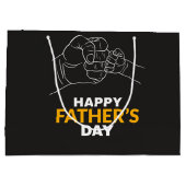 Papa en kinderhanden groot cadeauzakje (Achterkant)