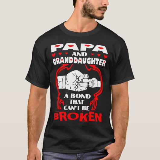 Papa en kleindochterobligaties die kunnen worden g t-shirt (Voorkant)