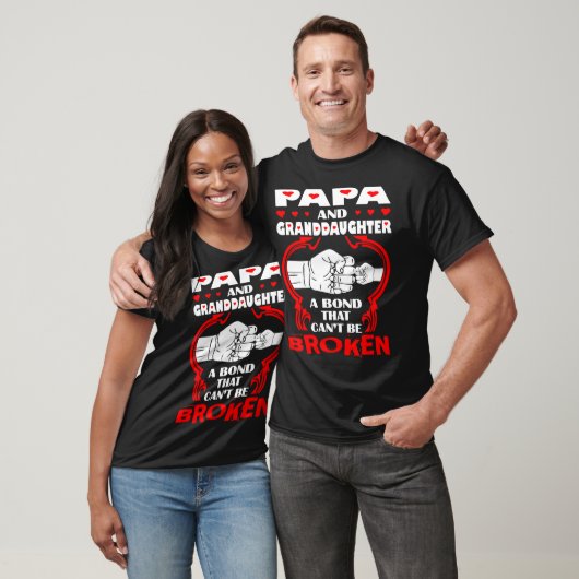 Papa en kleindochterobligaties die kunnen worden g t-shirt (Unisex)
